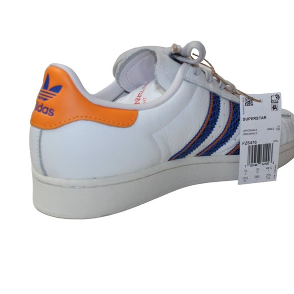 Adidas Superstar 'White Orange Rush Snakeskin' Men's 10.5 NEW! FZ6476 - Picture 5 of 14